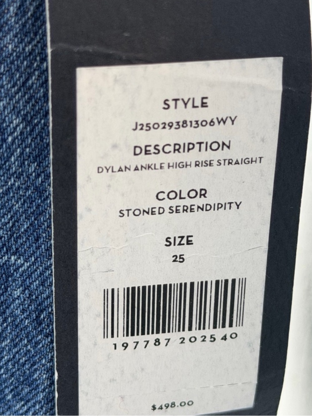 VERONICA BEARD Dylan Studded High Rise Ankle Jeans | Size 25 | NWT - Picture 4 of 10